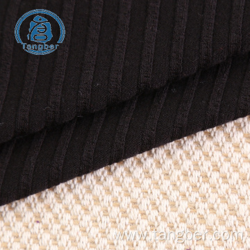 2x2 cotton knit rib trim fabric for garment